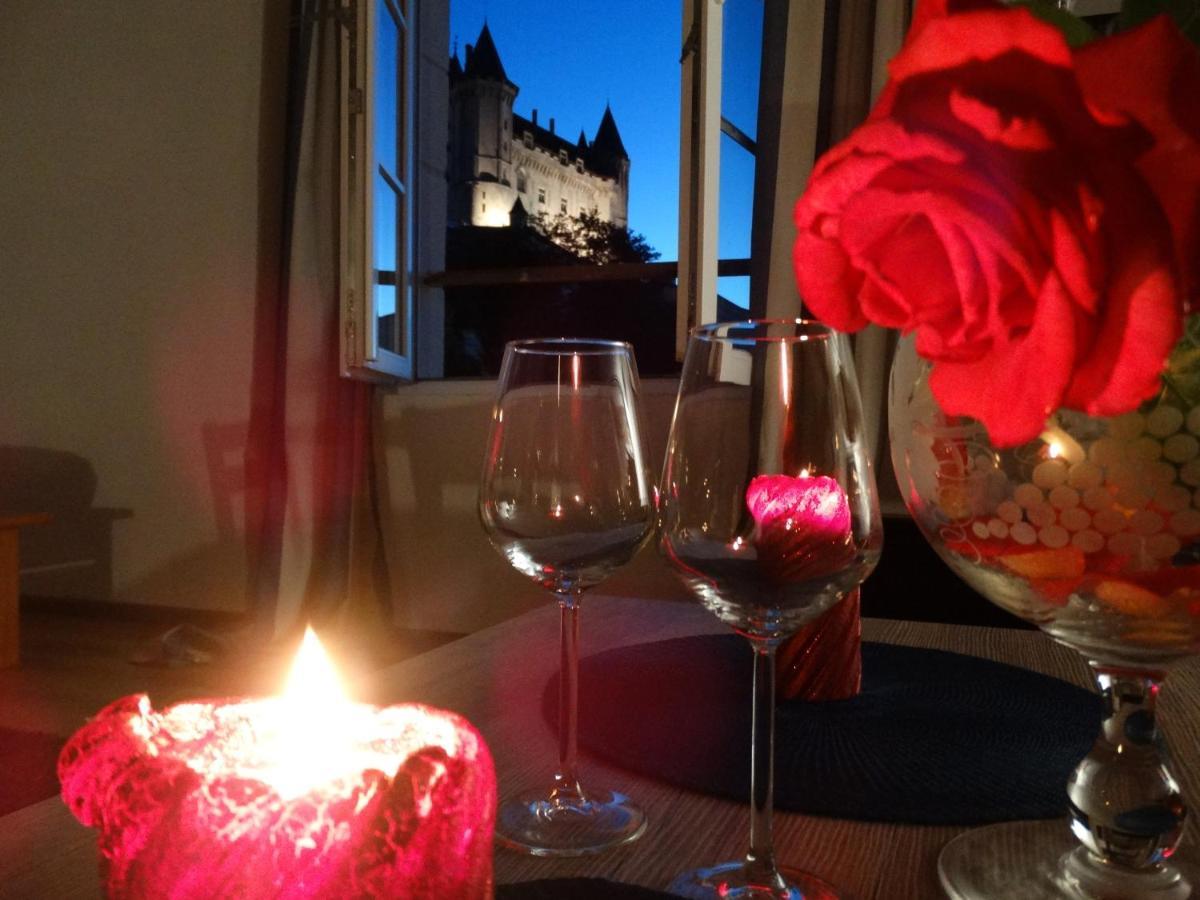 Vue Splendide Sur Chateau Saumur Bagian luar foto